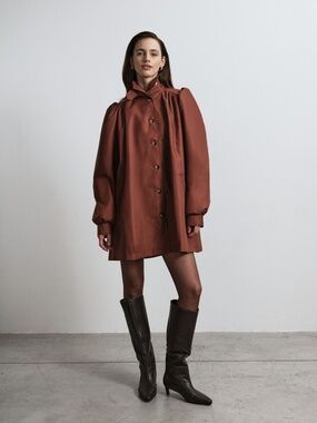 Trench coat with a GABRIELLE stand-up collar